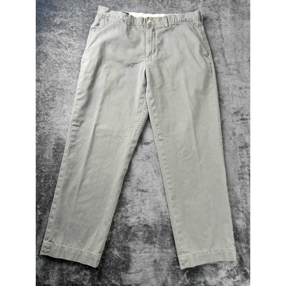Polo Ralph Lauren Preston Pant Mens 35x30 Gray Cotton Chino Straight Leg Pants